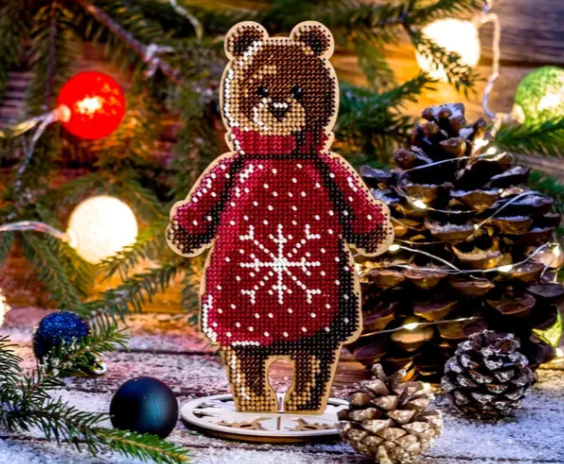 ,Siuvinėjimo karoliukais rinkinys Meškis (Wonderland FLK-240)